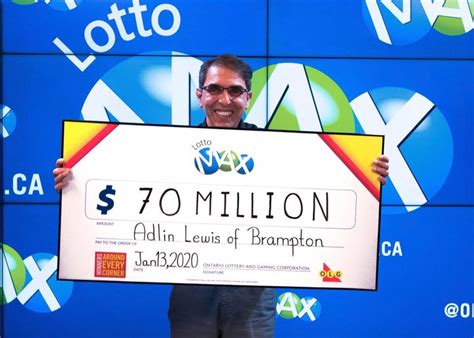 adlin lewis|Credit risk manager claims record $70 million Lotto Max jackpot.